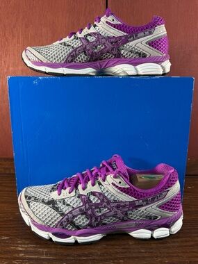 Asics Gel Cumulus 16 Lite-Show Women's Shoes T4C5N Lighting Purple/Gray Size 9.5